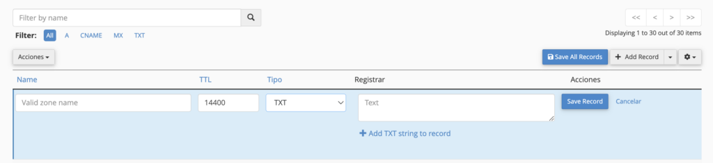 Cómo instalar Search Console en tu web | Finalmente das clic en la opción TXT y agregar el código que se te dio en el panel de Search Console
